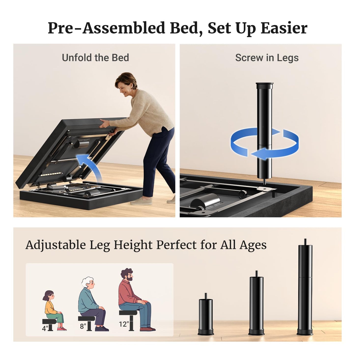 T450 Adjustable Bed Frame