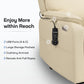**Dual Motor Lay Flat Power Lift Recliner with Massage and Heat T6011 - Breathable Faux Leather