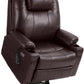 **Dual Motor Power Lift Recliner T6013 with Massage and Heat, Faux Leather