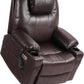 **Dual Motor Power Lift Recliner T6013 with Massage and Heat, Faux Leather