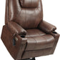 **Dual Motor Power Lift Recliner T6013 with Massage and Heat, Faux Leather