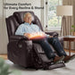 **Dual Motor Power Lift Recliner T6013 with Massage and Heat, Faux Leather