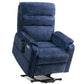 **Dual Motor Lay Flat Power Lift Recliner with Massage and Heat T6011 - Breathable Faux Leather
