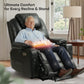 **Dual Motor Power Lift Recliner T6013 with Massage and Heat, Faux Leather