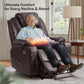 **Dual Motor Power Lift Recliner T6013 with Massage and Heat, Faux Leather