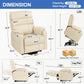**Dual Motor Lay Flat Power Lift Recliner with Massage and Heat T6011 - Breathable Faux Leather
