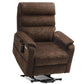 **Dual Motor Lay Flat Power Lift Recliner with Massage and Heat T6011 - Breathable Faux Leather