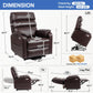 **Dual Motor Lay Flat Power Lift Recliner with Massage and Heat T6011 - Breathable Faux Leather