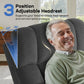 **Dual Motor Power Lift Chair Recliner T6015 - Plush Fabric, Dark Brown, Oversized