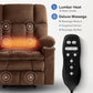 **Dual Motor Power Lift Chair Recliner T6015 - Plush Fabric, Dark Brown, Oversized