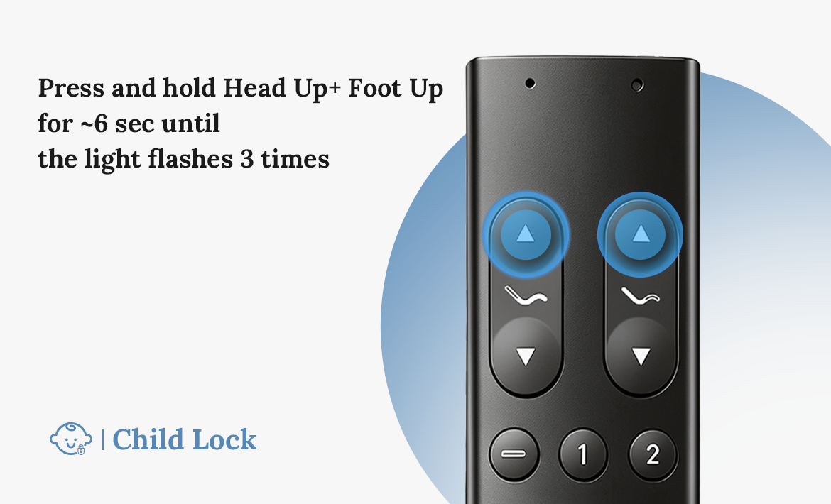 Child Lock Activated by Holding for 6 Seconds