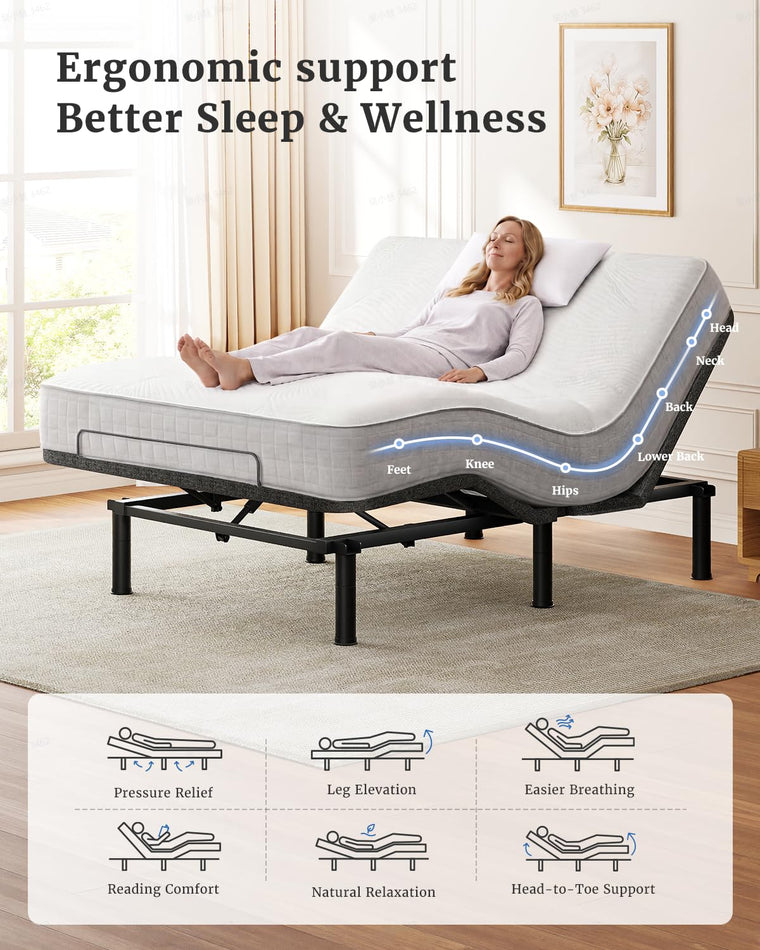 T100 Adjustable Bed Frame