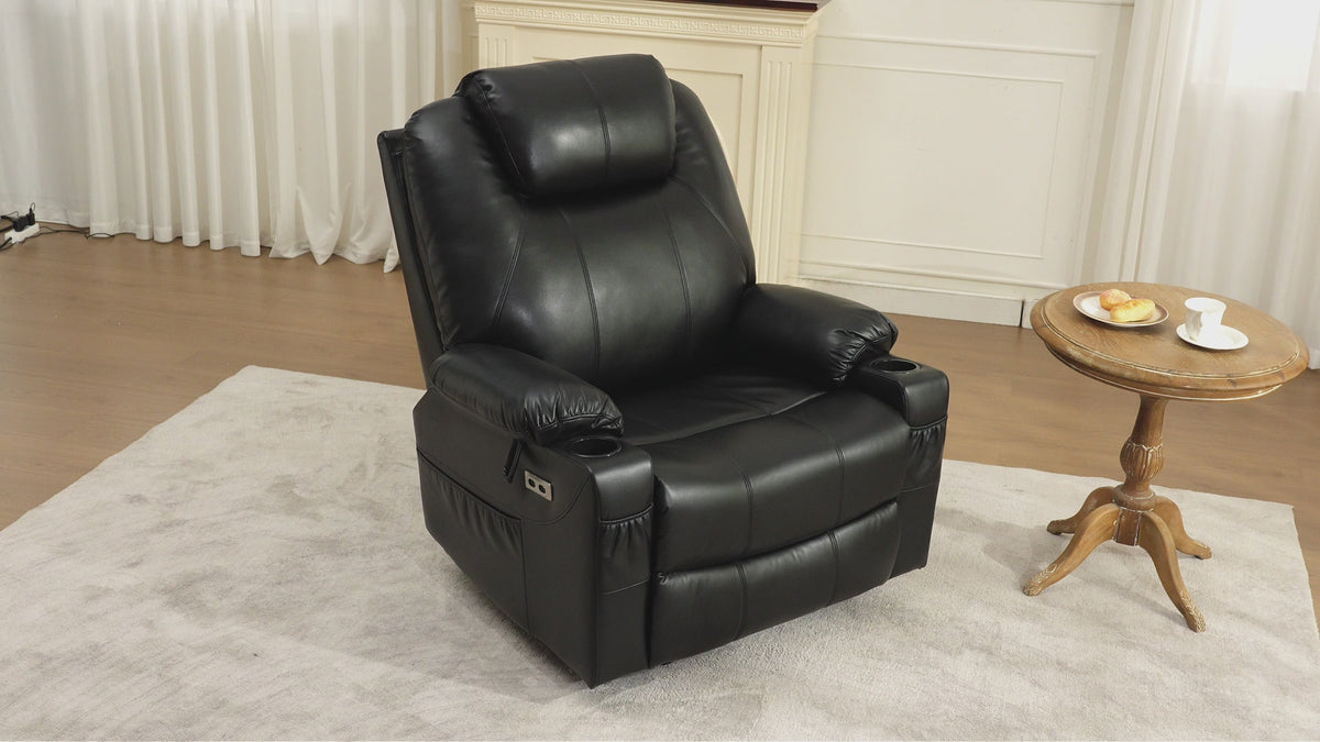 Dark brown 6013 recliner reclining to 175 degrees.